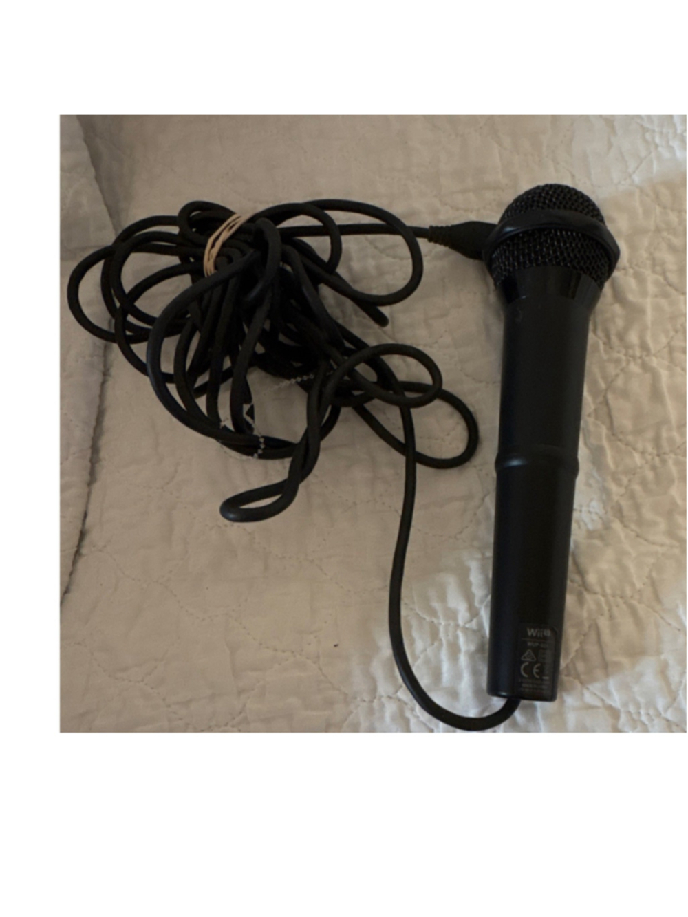 Nintendo Wii U Karaoke Microphone WUP-021 Wired On/Off Switch Black
